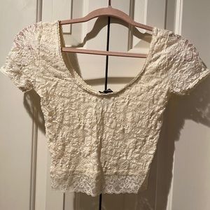 NWOT Lace Crop Top size S